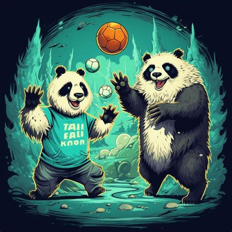 Premium Photo | A kung fu panda for t shirt design vector