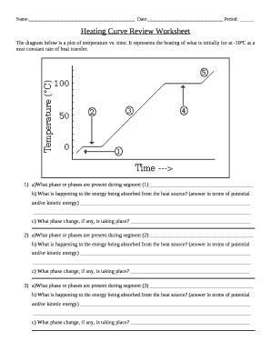 Heating Curve Worksheet Answers - Fill and Sign Printable Template Online