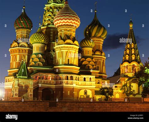 Cathedral of the Intersession, or Cathedral of Vasily the Blessed, Red Square, Moscow, Russia ...