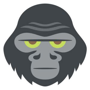 Gorilla Face Sticker - Just Stickers : Just Stickers