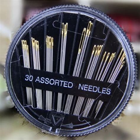 30 pcs Assorted Hand Sewing Needles Stainless Steel Sewing Needles Case Home Textile Craft Quilt ...