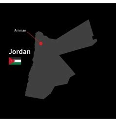 Jordan flag and map Royalty Free Vector Image - VectorStock