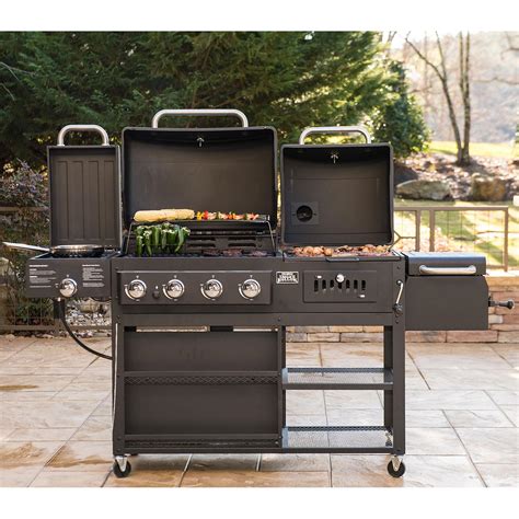 Smoke Hollow Pro Series 4-in-1 Gas & Charcoal Combo Hybrid Grill - Citywide Shop