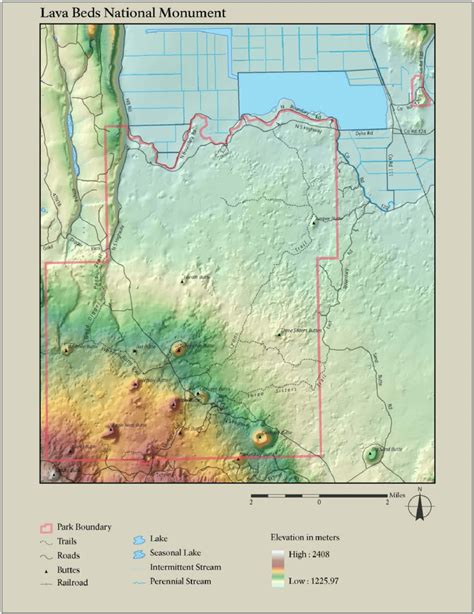 Base map for Lava Beds National Monument. | Download Scientific Diagram