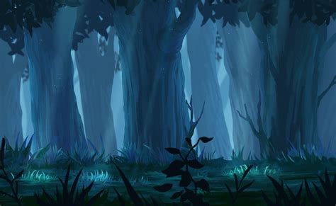 Night Forest Anime Wallpapers - Wallpaper Cave