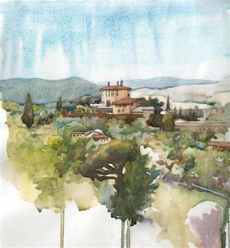 Tuscany Watercolor at PaintingValley.com | Explore collection of ...