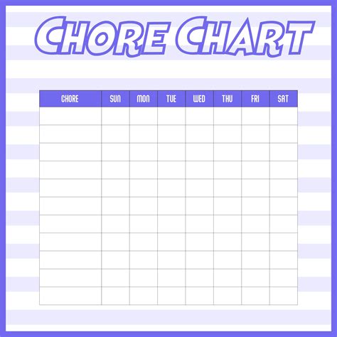 5 Best Images of Printable Charts And Graphs Templates - Free Printable Blank Chore Chart ...