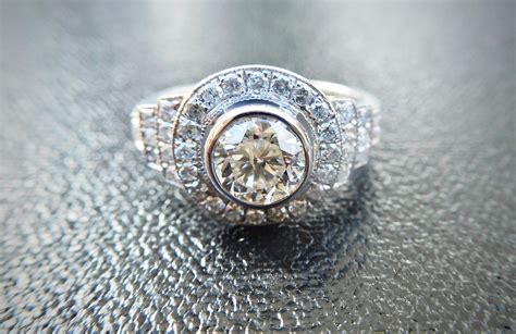 Art Deco Style Diamond Engagement Ring 1920s Antique - Etsy Canada