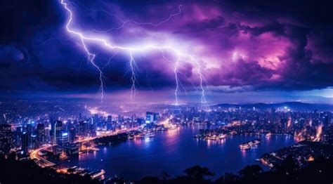 Premium Photo | Lightning storms