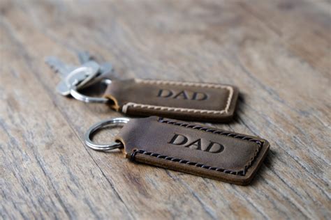 Personalized Leather Keychain [Handmade] [FREE Shipping]