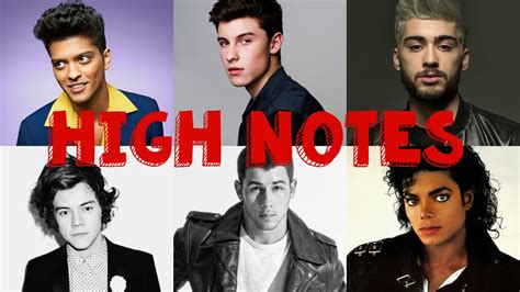 MALE SINGERS HITTING HIGH NOTES (C5-C6) - YouTube