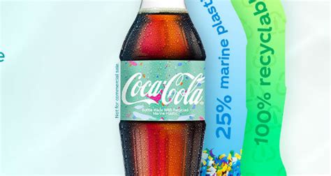 Coca-Cola reveals recycled marine plastic bottles