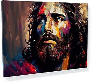 Amazon.com: Sense Canvas Jesus 34 Canvas Art - Home Decor Wall Art Print Poster Painting Large ...