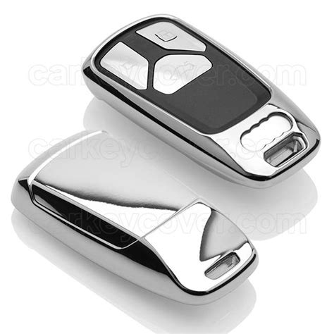 Audi Car key cover Silver Chrome - CarkeyCover.com