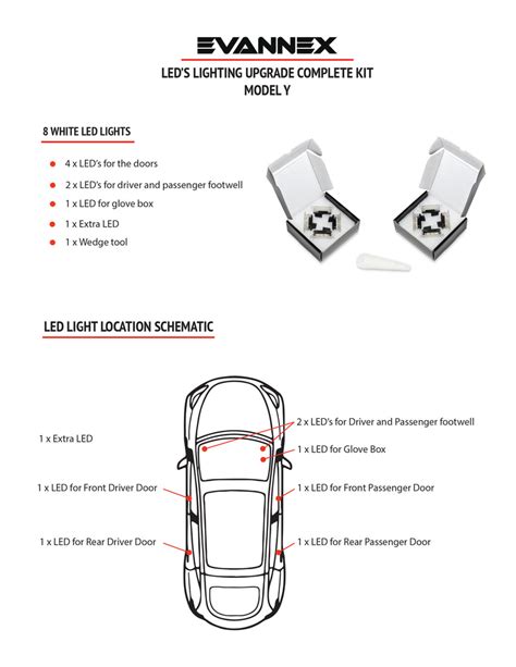 Tesla Model Y Interior Led Lights Kit - Lighting Upgrade to Ambient ...