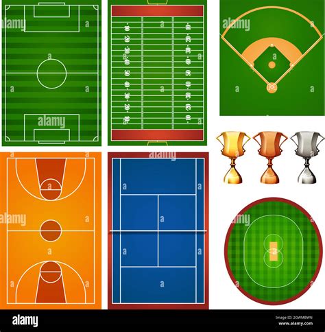 Basketball court diagram hi-res stock photography and images - Alamy