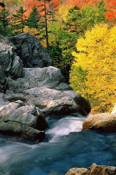 Autumn - Glen Ellis Falls, New Hampshire | Autumn scenery, Autumn ...