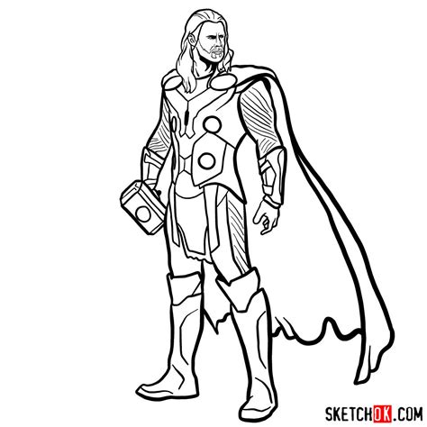 Thor Drawing at PaintingValley.com | Explore collection of Thor Drawing