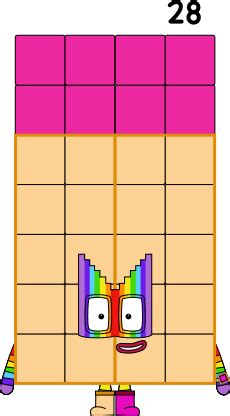 Numberblocks 28 (2D Version) by argamdecimalciencia on DeviantArt