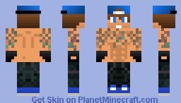 minecraft bodybuilder skin + tattoos Minecraft Skin