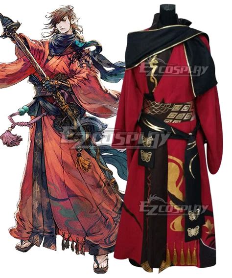 Final Fantasy XIV FF14 Samurai Cosplay Costume