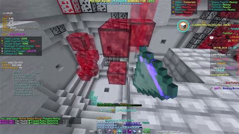 36.5M/h Ruby Gemstone Mining - Hypixel SkyBlock - BREAKDOWN IN DESCRIPTION - YouTube