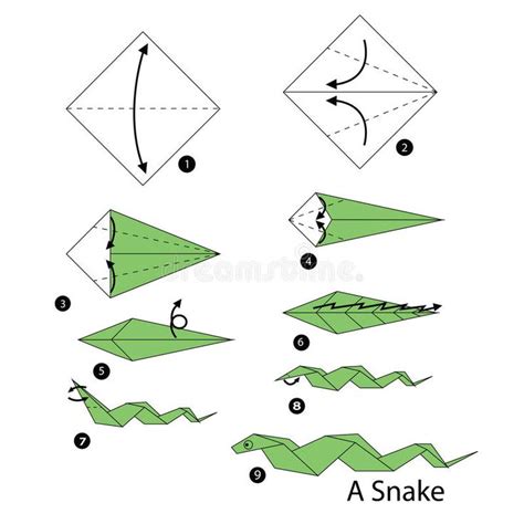 Easy Origami Snake Tutorial