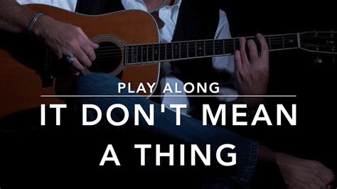 It Don't Mean A Thing (Ellington) - Backing track + music sheet - YouTube