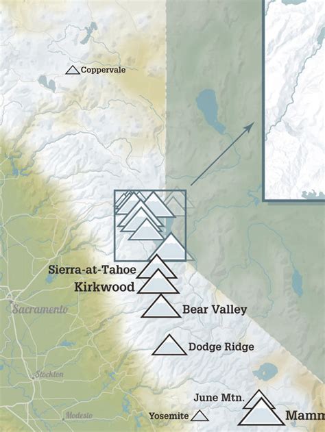 California Ski Resorts Poster Map - Best Maps Ever