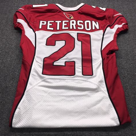 Cardinals - Patrick Peterson Game Cut Jersey W/ Captains Patch | The official auction site of ...