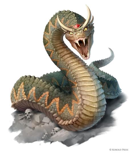 Horned Serpent by WillOBrien on DeviantArt in 2020 (With images) | Monster, Dnd monsters, Game ...