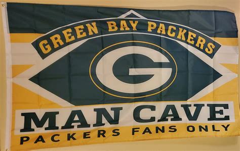 Green Bay Packers Man Cave Packer Packers Fans Only 3 X 5 Flag - Etsy