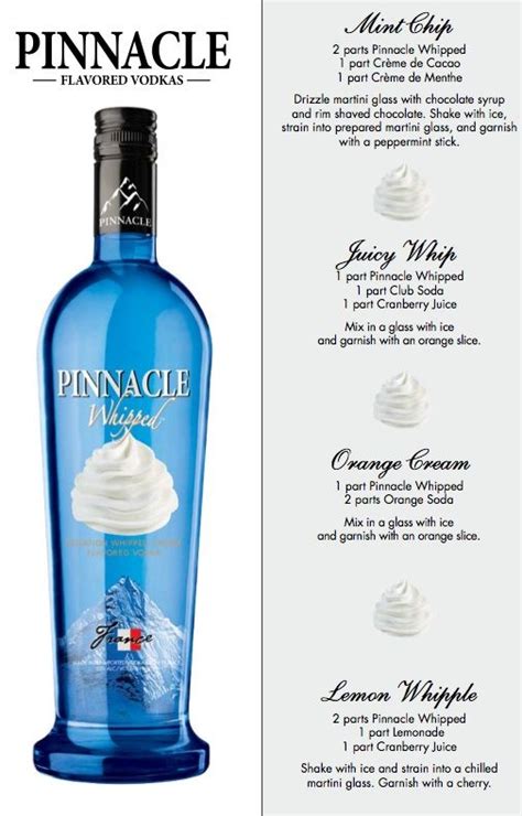 Vodka & Vodka Drinks | Pinnacle® Vodka | Whipped vodka drinks, Whipped vodka, Vodka recipes