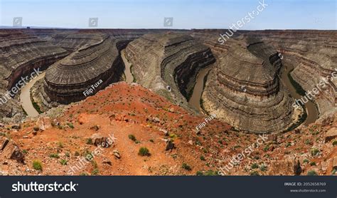 Goosenecks Famous Entrenched Meanders On San Stock Photo 2052658769 ...