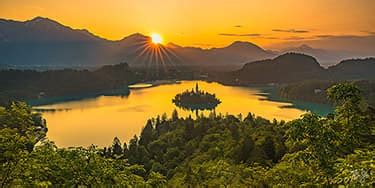 Sunrise over Lake Bled | Lake Bled, Slovenia | Mickey Shannon Photography