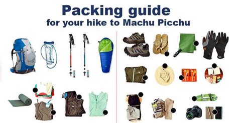 Peru Packing List - Machu Picchu USA - Machupicchuusa.com