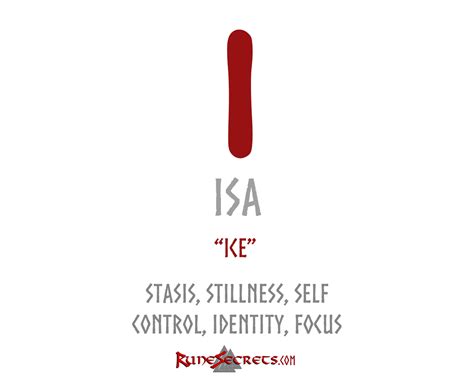 Isa - Rune Meaning » Rune Secrets