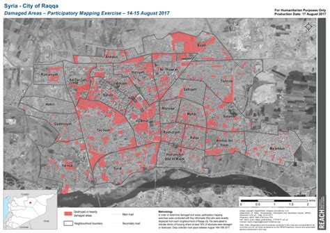 Syria - City of Raqqa, Damaged and Vacated Areas - Participatory ...