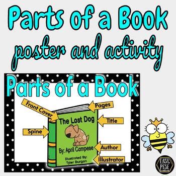 Parts of a Book - Poster + Activities #polkadot by Easy-Pese Creations