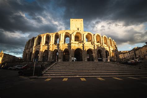 Arles Amphitheatre (Arles, Southern France), built in 90 AD (Photo ...