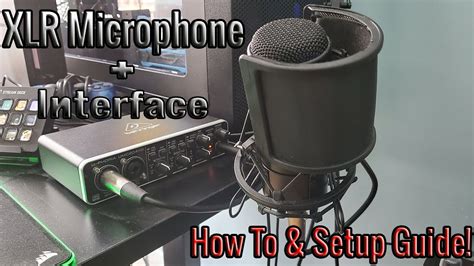 How to Setup an XLR Mic + Audio Interface Setup for Youtube & Twitch! - YouTube