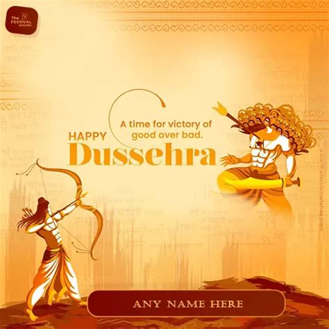 Happy Dasara Dussehra 2024 Wishes Images Edit Name