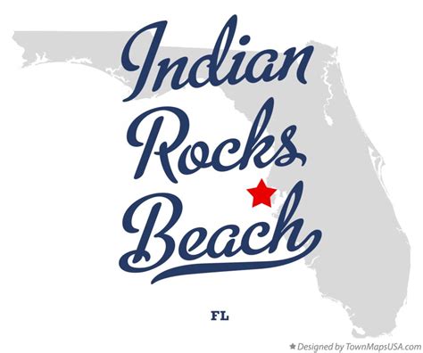 Map of Indian Rocks Beach, FL, Florida