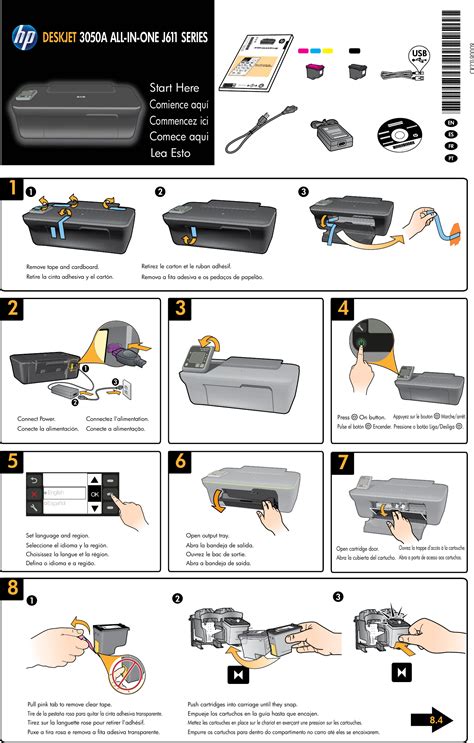 Hp Deskjet 3050A E All In One Printer J611A Setup Poster