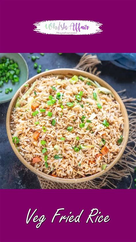 Veg Fried Rice Video Recipe [Video] | Indian rice recipes, Breakfast ...