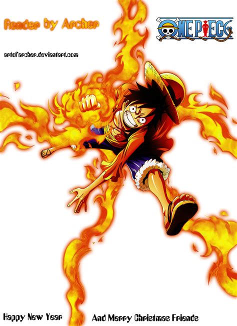 Luffy Red Hawk Render by ArtOfArcher on DeviantArt