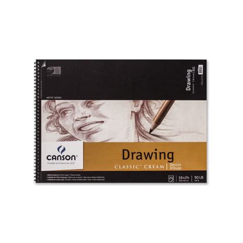 Canson 18-Inch by 24-Inch Classic Cream Drawing Paper Pad, 24-Sheet - Walmart.com - Walmart.com