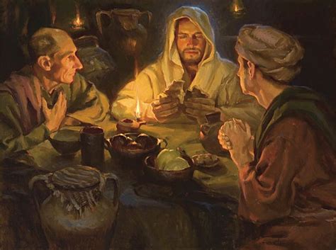 Jesus breaking bread at Emmaus | Bible Paintings | Pinterest | Luke 24, Heart burn and Scriptures