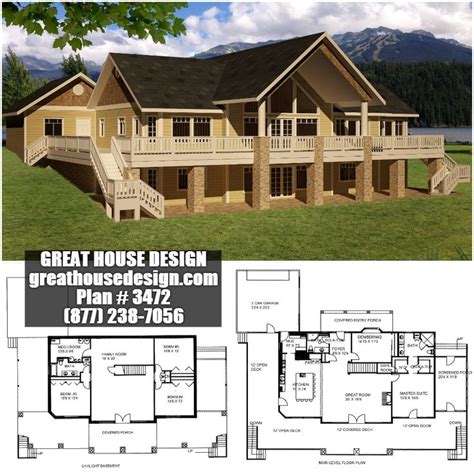 Home Plan: 001-3472 | Home Plan - Great House Design | Mountain house plans, House design, House ...