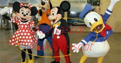 Mascots Adult Donald Goofy Mickey-Minnie Mouse Fancy Mascot Costume Fancy Dress